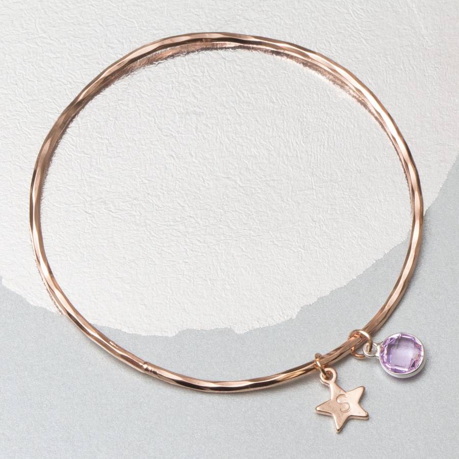 Personalised Isla Create Your Own Heart Charm Bangle By Bloom Personalised Isla Create Your Own Heart Charm Bangle