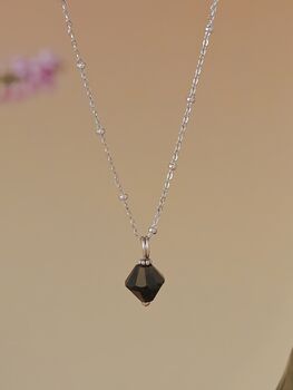 Aurora Rhombus Obsidian Necklace, 4 of 11