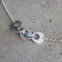 Hammered Silver Link Air O Necklace, thumbnail 3 of 4