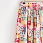 Garden Print Cotton Fabric Skirt, thumbnail 6 of 6
