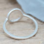 Silver Circle Ring. Geometric Ring, thumbnail 4 of 8