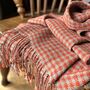 Handwoven Alpaca Houndstooth Scarf, thumbnail 10 of 10