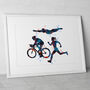 Womens Triathlon Sport Print, thumbnail 2 of 4