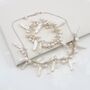 Unusual Pearl Necklace And Bracelet Set On Sterling Silver, thumbnail 9 of 12