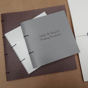 Personalised Leather Wedding Planner Scrapbook, 6 of 11