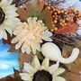 Large Autumn Rattan Pumpkin Wreath, thumbnail 4 of 5