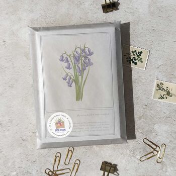 Set Of Six Different Purple And Blue Floral Notecards, 10 of 11