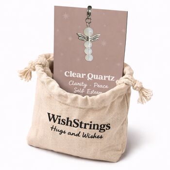 Clear Quartz Guardian Angel Keepsake Clarity Gift, 2 of 3