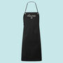Personalised Modern Neck Tie Apron With Heart, thumbnail 4 of 8