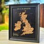 Pinnable Places I've Been Visited UK Cork Map Gift, thumbnail 3 of 7
