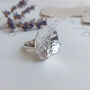 Sterling Silver Large Rose Flower Ring, thumbnail 2 of 9