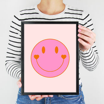 Love Smile Cute Emoji Print, 2 of 4