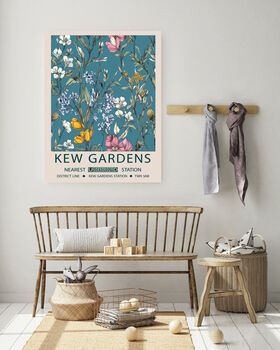 Kew Gardens Blue Flower Art Print, 3 of 3