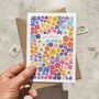 Ditsy Floral Pattern Get Well Soon Card, thumbnail 3 of 3