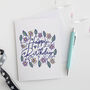 Floral Colourful Happy Birthday Card, thumbnail 2 of 2