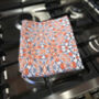 Orange Flower Tea Towel | 100% Cotton | Made In The UK, thumbnail 2 of 12