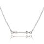 Sterling Silver 16 Inch Arrow Necklace Chain, thumbnail 1 of 2