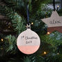 Personalised Bauble And Star Christmas Tree Decorations, thumbnail 4 of 6