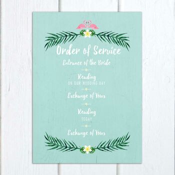 Tropical Palms Wedding Stationery, 9 of 11