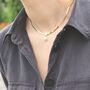 Snake Chain Pearl Pendant Necklace 18ct Gold Plated, thumbnail 1 of 6