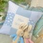 Baby Blue Nursery Name Cushion, thumbnail 7 of 7