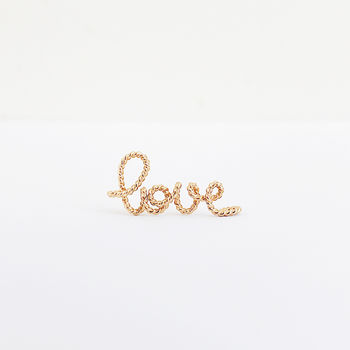 'Love' 14k Gold Filled Bracelet, 4 of 6