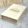 Personalised Wooden Book Shaped Keepsake Box, thumbnail 3 of 7