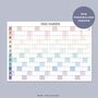 Personalised Wall Planner | A2 Or A1 Calendar | Custom Start Month, thumbnail 7 of 7