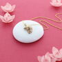 Croissant Charm Necklace, thumbnail 1 of 2