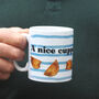 'A Nice Cuppa And A Pasty' Cornish Inspired Mug / Father's Day Gift, thumbnail 3 of 4