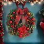 Festive Light Up Christmas Wreath, thumbnail 6 of 7