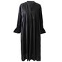 Ladies Black Long Sleeve Cotton Nightdress 'Anna', thumbnail 6 of 6