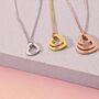 Personalised Layered Heart Name Necklace, thumbnail 3 of 8