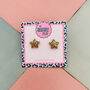 Star Glitter Resin Stud Earrings Silver, Gold And Pink, thumbnail 1 of 12
