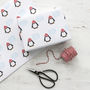 Personalised Penguin Christmas Wrapping Paper, thumbnail 1 of 3