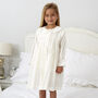 Ivory Smocked Dressing Gown, thumbnail 1 of 5