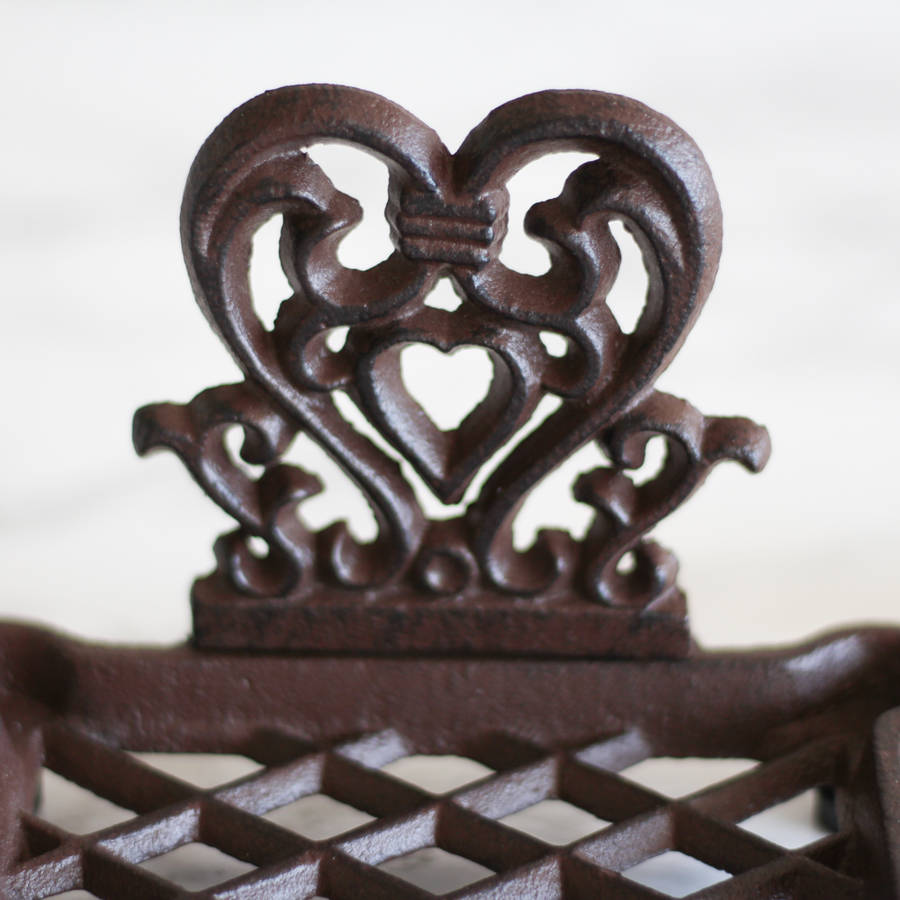 Cast Iron Heart Soap Dish By Dibor