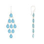 Erviola Gemstone Cascade Earring Plated Sterling Silver, thumbnail 10 of 12