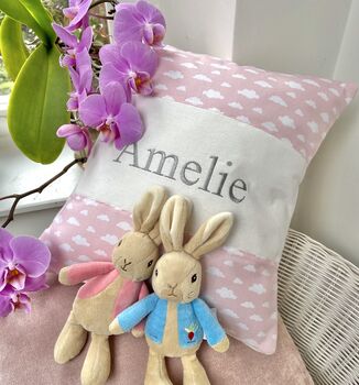 Cloud Name Cushion Baby Pink, 2 of 11