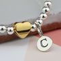 Personalised Tilly Gold Plated Heart Bracelet, thumbnail 3 of 4