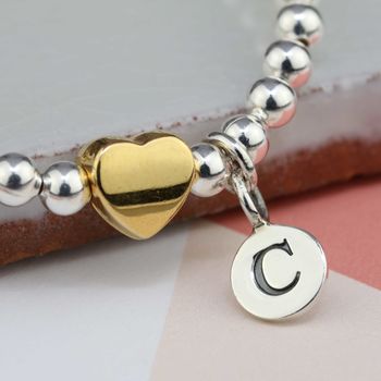 Personalised Tilly Gold Plated Heart Bracelet, 3 of 4