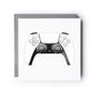 Game Controller – Hand Drawn Gaming Greeting Card Illustration, thumbnail 2 of 6