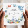 Ocean New Baby Card, Under The Sea Welcome To The World Card, thumbnail 1 of 3