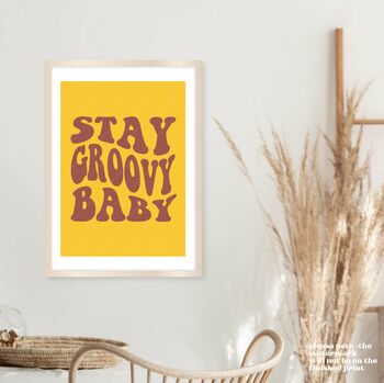 Stay Groovy Baby Print, 4 of 8