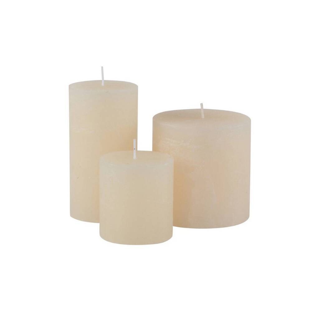 Wax Pillar Candle By Lh Interiors