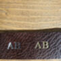 Men's Thick Black Leather Belt Free Personalisation, thumbnail 7 of 8