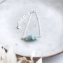 Sterling Silver Aquamarine Birthstone Bracelet, thumbnail 3 of 6