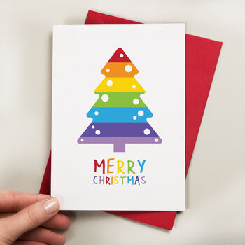 Rainbow Christmas Tree Card, 2 of 3