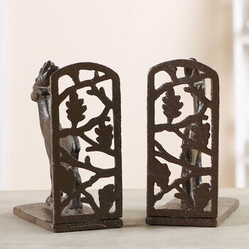 Vintage Cast Iron Stag Bookends, 5 of 8