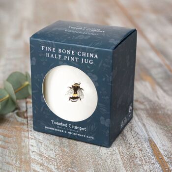 Bee Half Pint Fine Bone China Jug, 3 of 3
